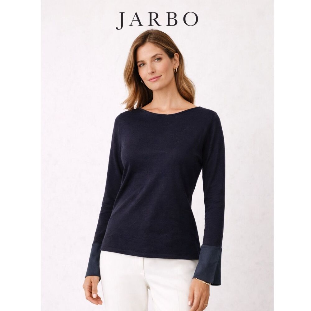 Jarbo NWT Women's Marino Wool Long Sleeve Shirt | Casual Luxury | Size L